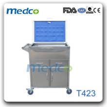 Trolley médico de aço inoxidável T423